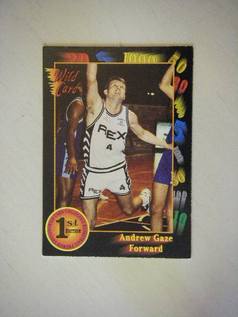 1992 Wild Card Collegiate Basketball Premier Edition Andrew Gaze #45