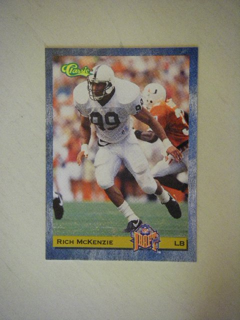 1993 Classic NFL Draft Rich McKenzie Cleveland Browns #80