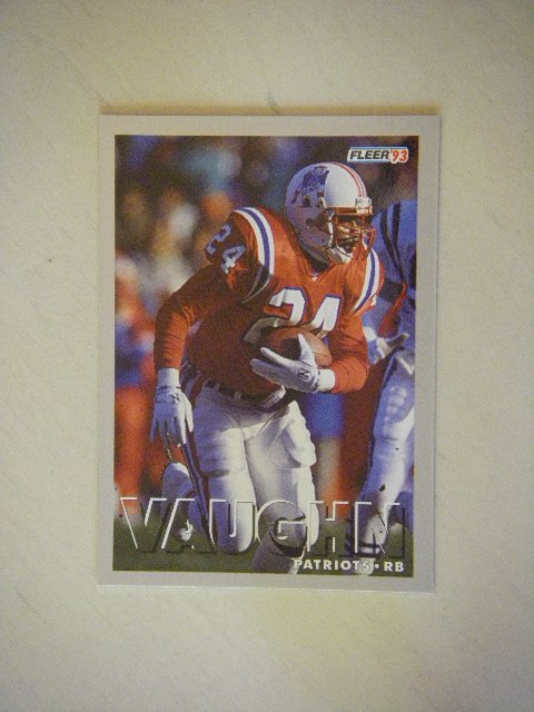 1993 Fleer Jon Vaughn New England Patriots #191