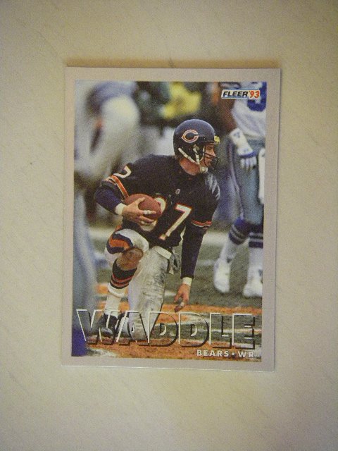 1993 Fleer Tom Waddle Chicago Bears #166