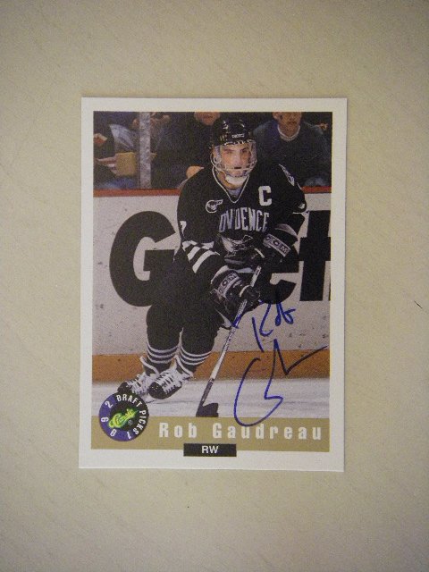 1992 Limited Classic Autograph Card Draft Picks Rob Gaudreau