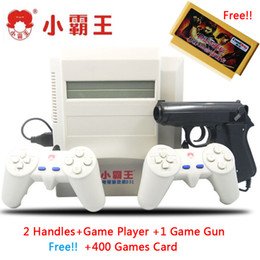 NES 8 bit video game system classic game console with light gun free 400in1 game card