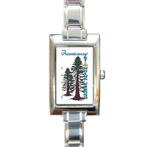 2008 Grand Family Rectangular Italian Charm Watch