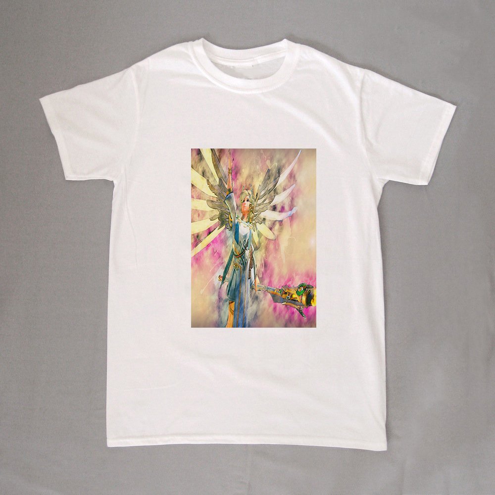 Overwatch Mercy Game Unisex Adult T-Shirt (Available in S/M/L/XL)