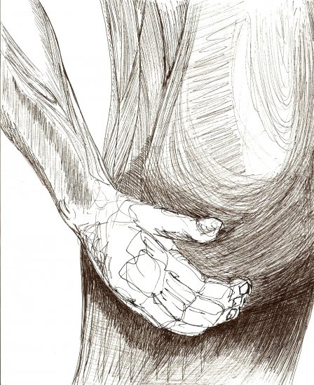 Crash - Original Pen & Ink Drawing