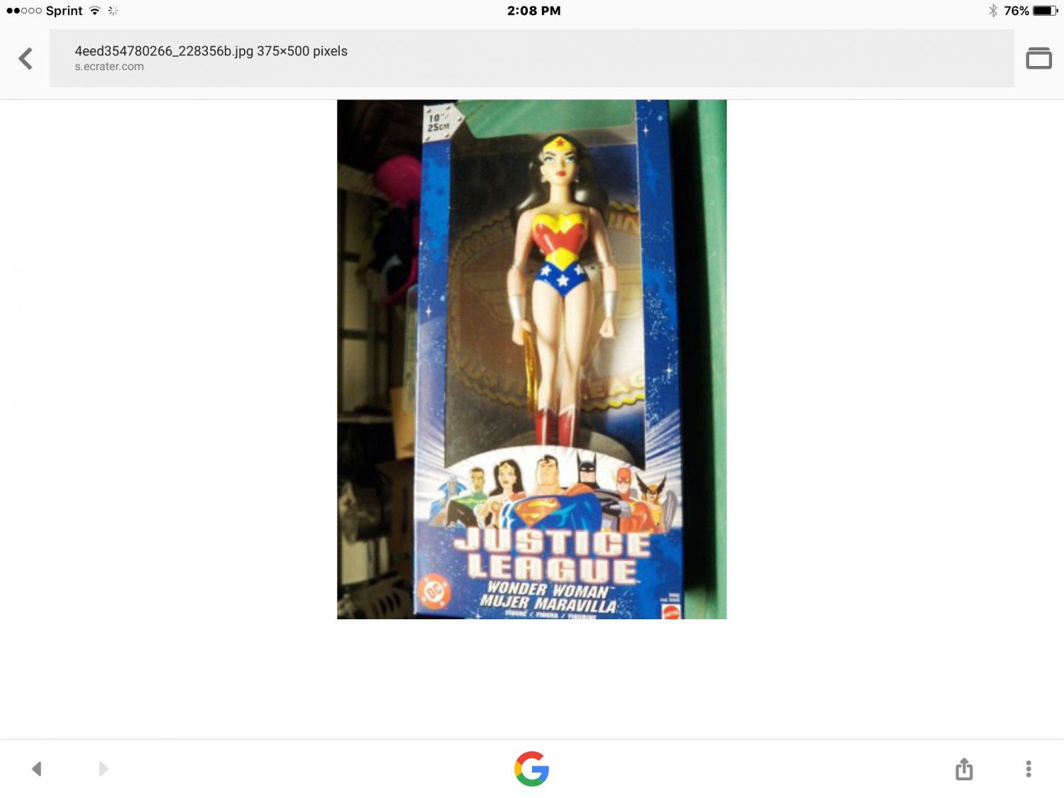 wonder woman figure with truth lariat. 10"