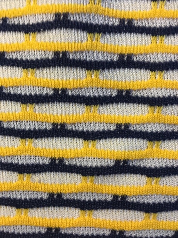 64" wide 1 yard 30" Stripe Knit