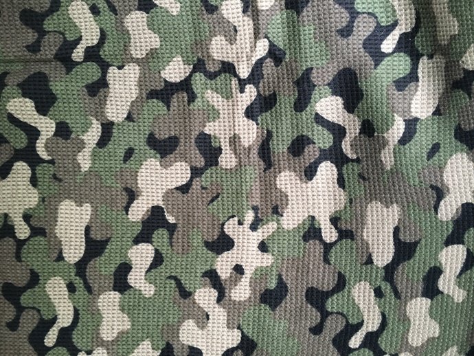 70" wide 1 yard 4" Camaflouge Knit