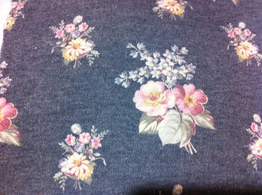 62" wide 3 yards 10" Floral Quality Knit