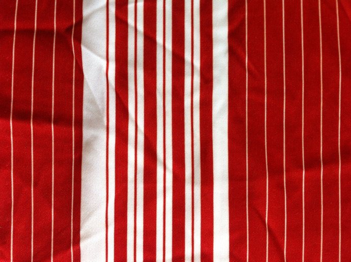 Rust and Cream Stripe Knit 60" wide 1 yard 12"