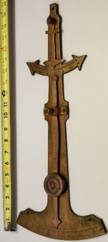 Inclinometer, Unique, Brass, Serviceable Impressive Nautical Specime n