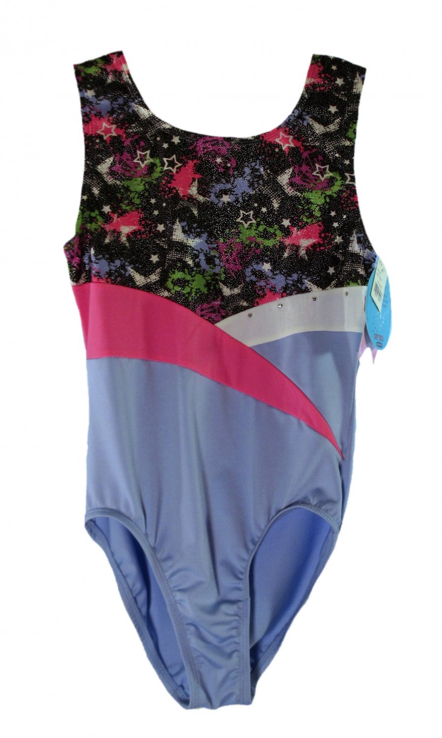 Moret Active Girl Crazy Stars Tank Leotard Medium