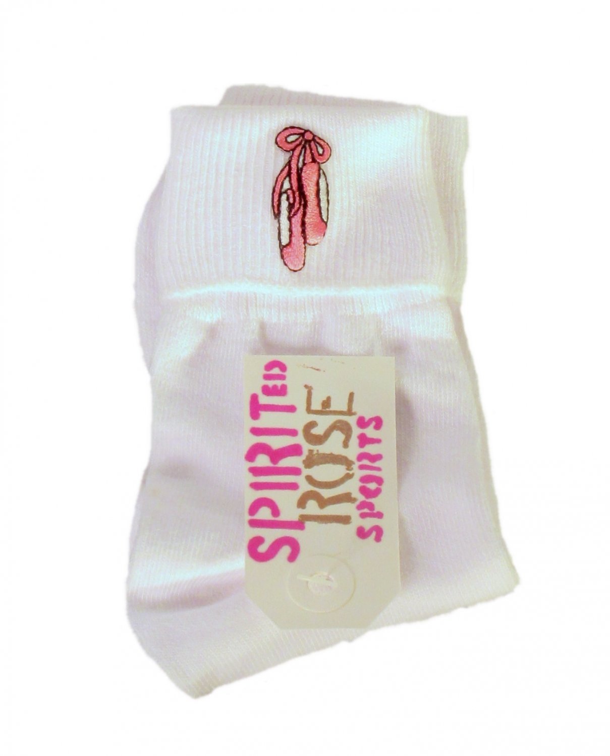 Handmade Kid Girls Ballet Shoes White Bobby Socks Large