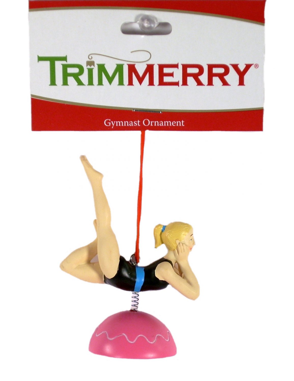 Trimmerry Blonde Female Gymnast Sport Christmas Ornament