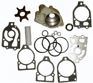 Water Pump Kit with Housing for Mercruiser I, R, MR, Alpha 1 & Mercury 65HP thru V6 (TM3517)