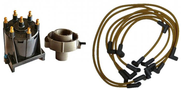 Tune Up Kit for Delco EST 6 Cyl 4.3L OMC, Mercruiser, Volvo with WIRES!