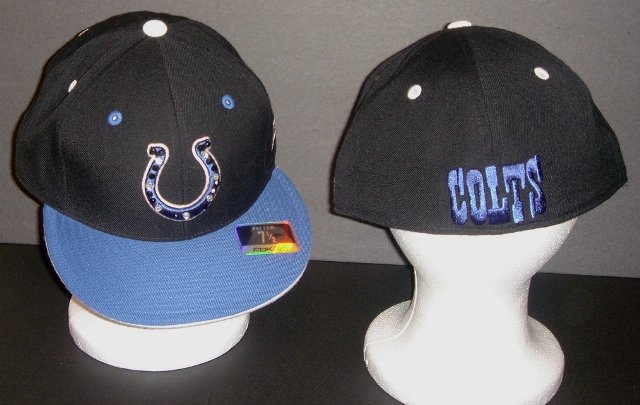 Fitted Blue & Black Colts Hat