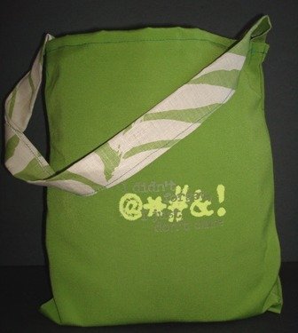 018-Logo Tote-Green