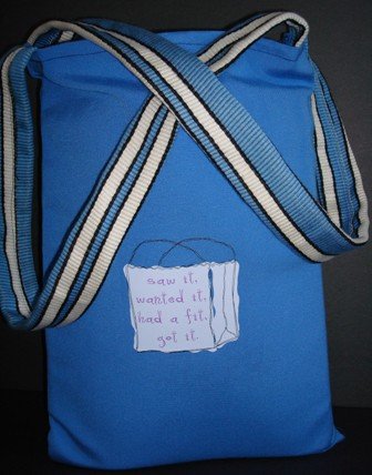 020-Logo Tote-Blue