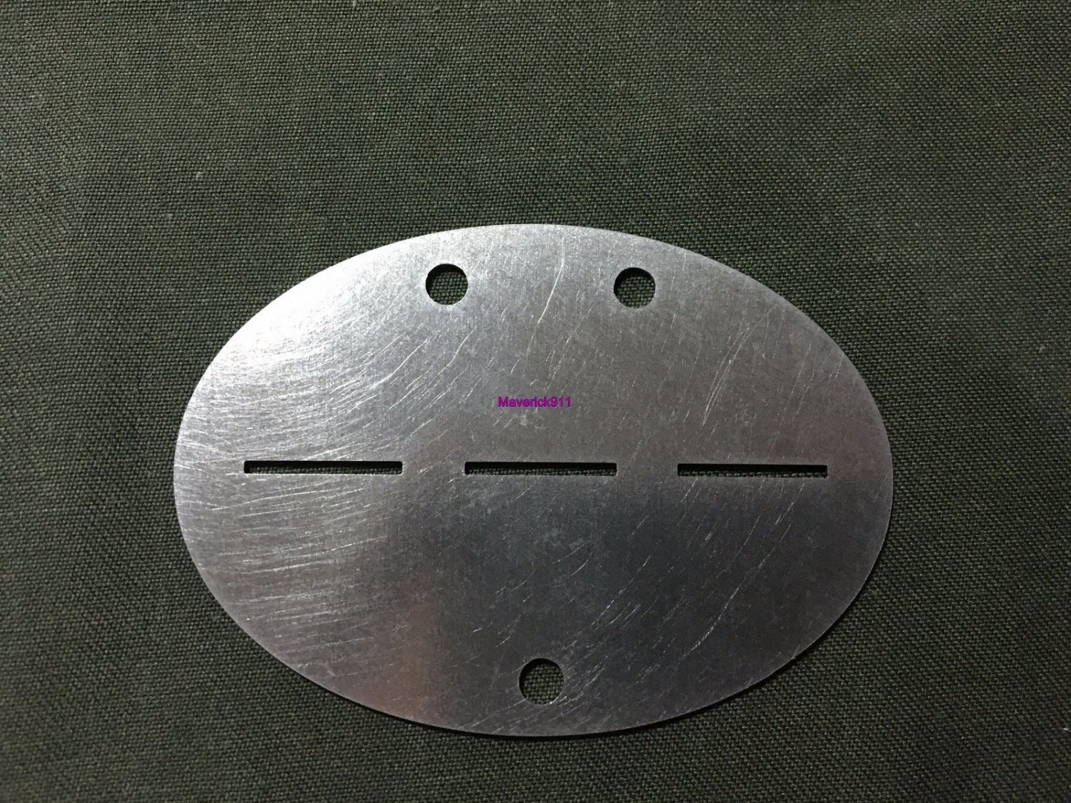 WW2 Steel German ID DOG TAG ( Repro )
