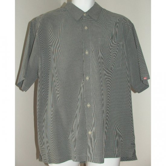 QUICKSILVER Grey Black Shirt M