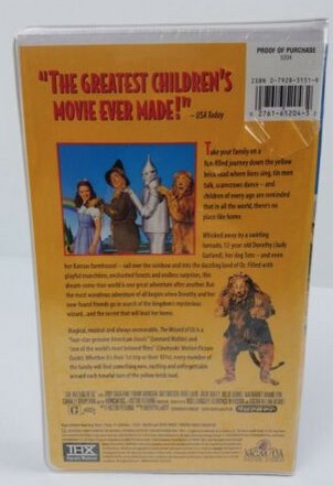 The Wizard Of Oz Vhs Thx Digitally Mastered Brand New Sealed Clamshell