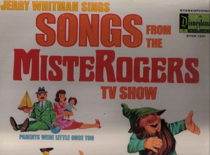 NOS 33 LP RECORD DISNEYLAND SONGS FROM MR ROGERS TV SHOW