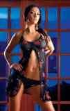 FLOWER BABY DOLL & MATCHING THONG