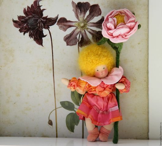 BENANDLU - Rose. Waldorf doll and as little mobile game