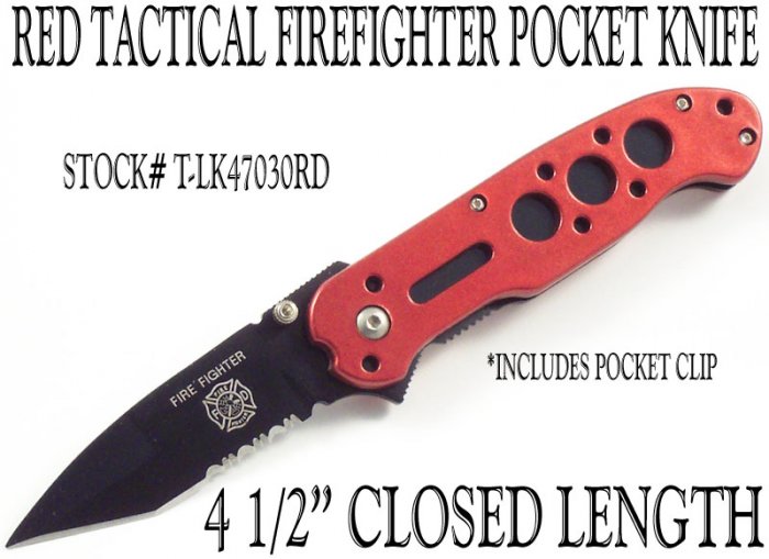 Firefighter's Tactical Knife EMS EMT
