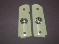 GRIPCRAFTER SIM.IVORY TEXAS STAR OFFICER 1911 COLT KIMBER GRIPS