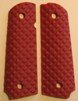 GRIPCRAFTER BLOOD RED PORKYPINE 1911 COLT KIMBER GRIPS