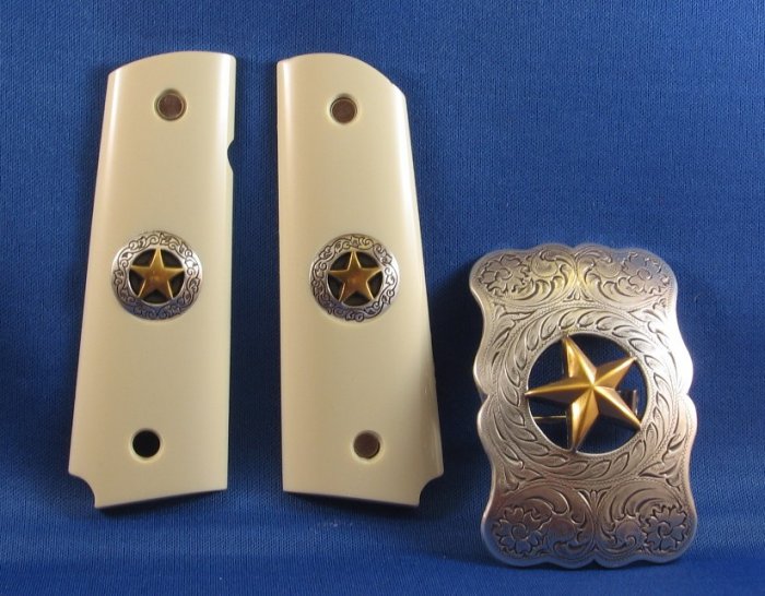 GRIPCRAFTER TEXAS STAR GRIP SET WITH BUCKLE