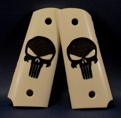 SIM.IVORY PUNISHER 1911 OFFICER COMPACT COLT KIMBER GRIPS