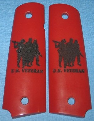 GRIPCRAFTER 'THREE SOLDIER' U.S.VETERAN 1911 COLT KIMBER GRIPS