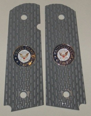 GRIPCRAFTER GREY 'NAVY' DESERT WARRIOR 1911 COLT KIMBER GRIPS