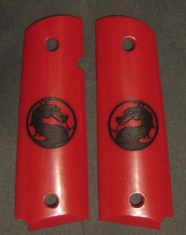 GRIPCRAFTER 'THE RED DRAGON' 1911 COLT KIMBER GRIPS