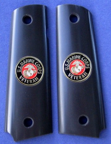 GRIPCRAFTER BLACK U.S.MARINE VETERAN COLT KIMBER 1911 GRIP
