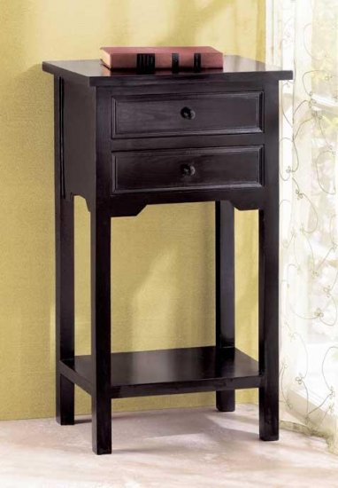 BLACK TELEPHONE TABLE