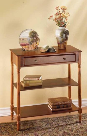 DOUBLE-SHELF CONSOLE TABLE