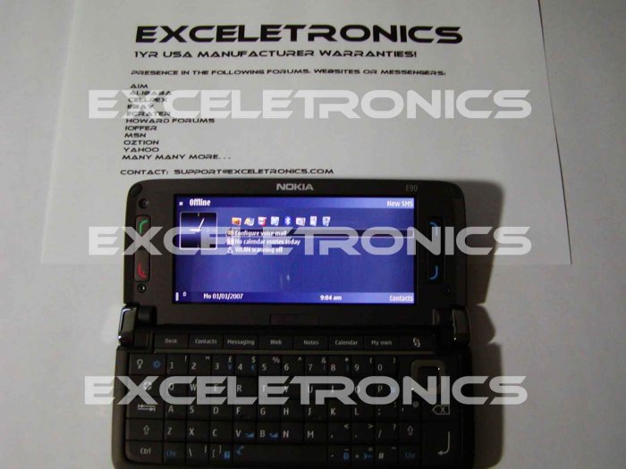 Nokia E90 Communicator Unlocked Unbranded 1yr Nokia USA Warrranty!