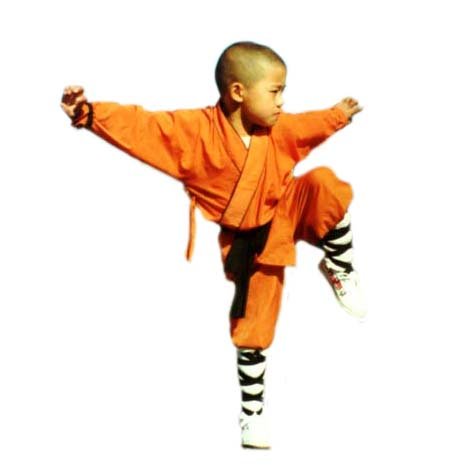 3.1.8.100 Orange Shaolin monk kids uniform