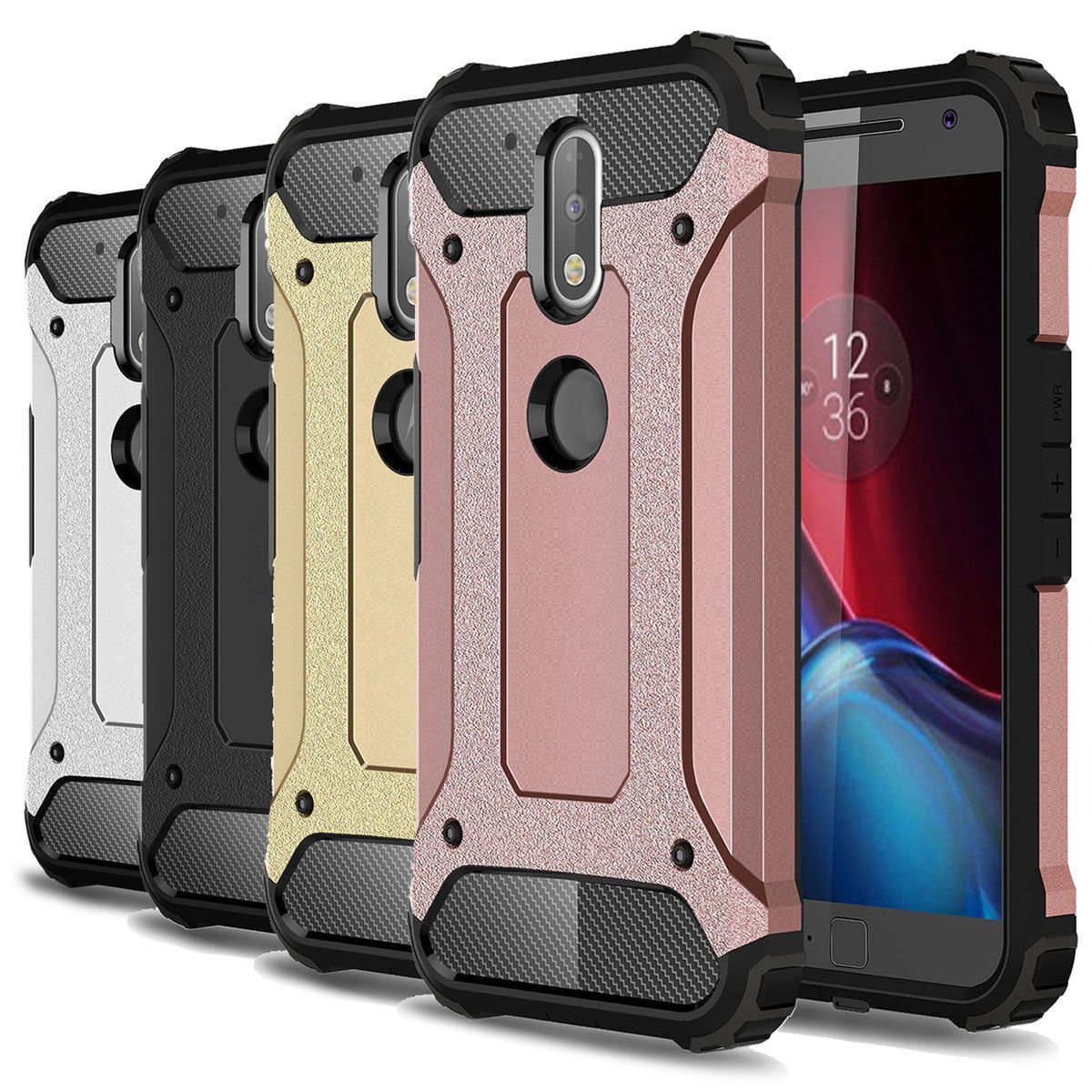 Rugged Armor Shockproof Protective Phone Cover Case For Motorola Moto Phone