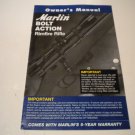 Marlin Bolt Action Rimfire Rifle Owner's Manual; Original 7/08