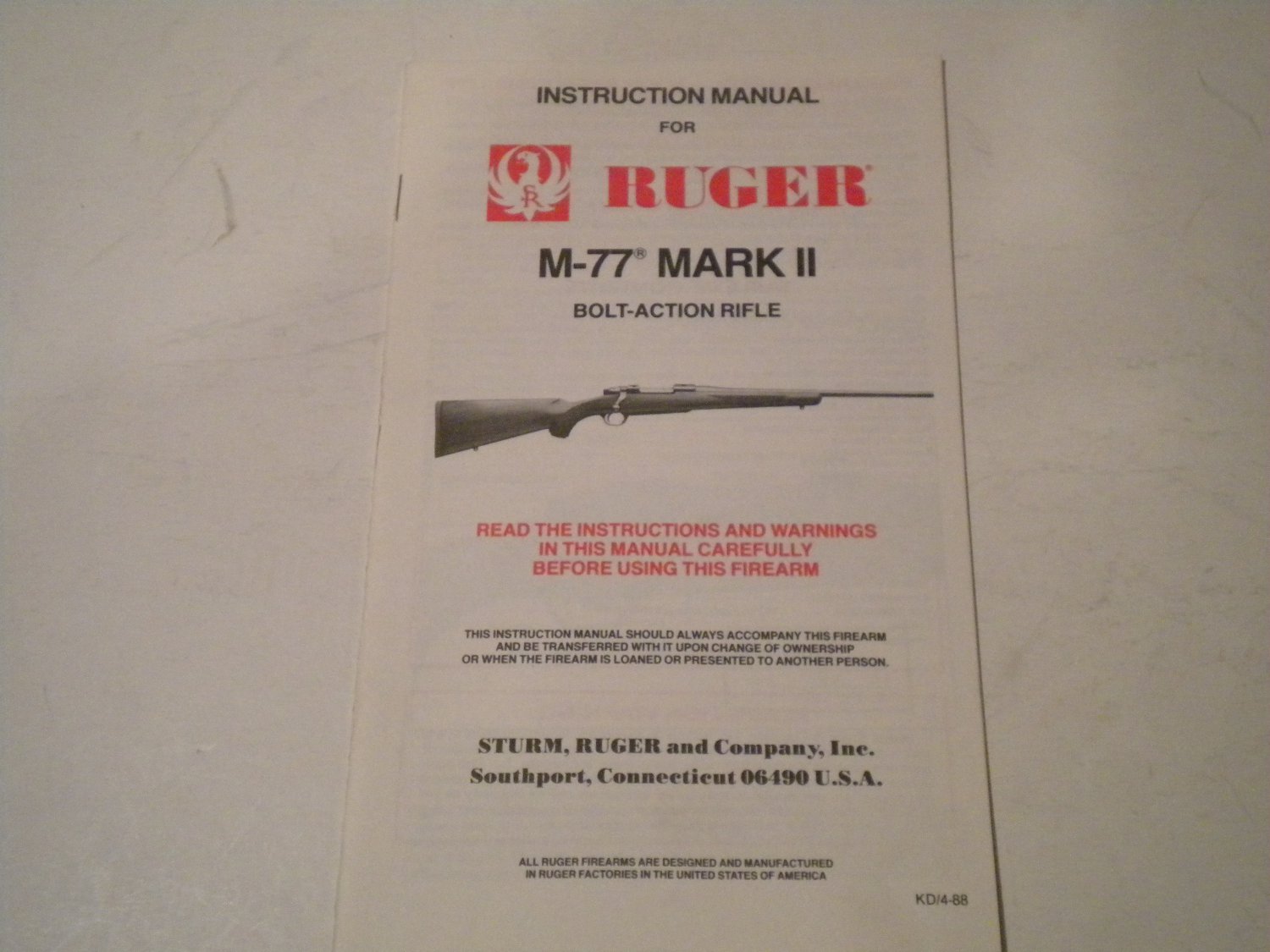 KLR650 1841097 XR350R R350R. instruction manual for ruger model m 77 mark ii  ...