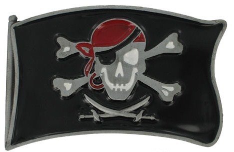 Pirate Flag Belt Buckle