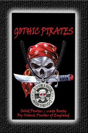 Gothic Pirate Necklace Doubloon