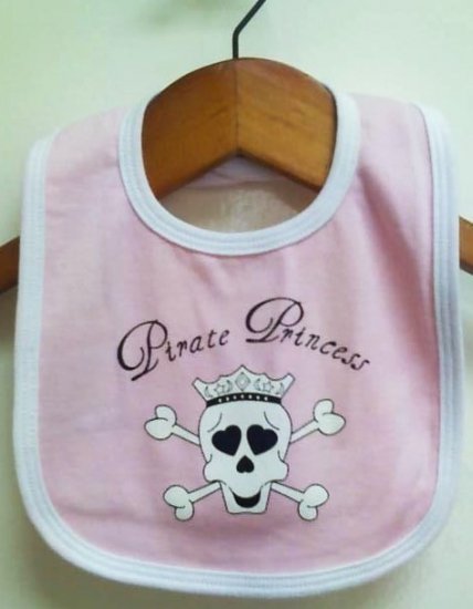Pirate Princess Baby Bib