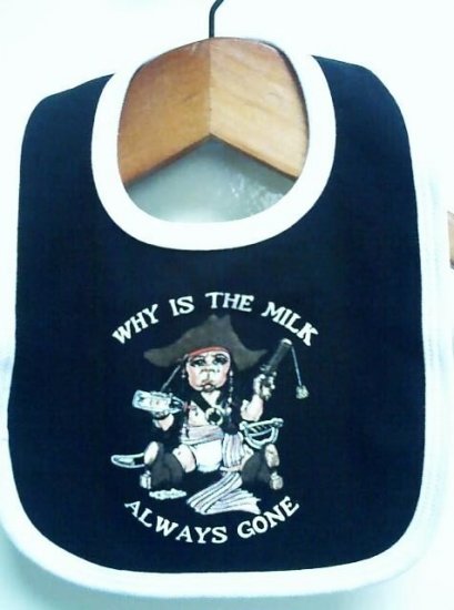 Why Is The Milk Always Gone Baby Bib