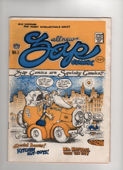 Zap Comix Issue No. 1 Printed by Charles Plymell